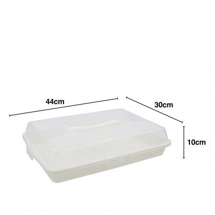 Boleira Plstica com Tampa Retangular 44X30X10cm