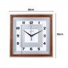 Relgio Parede Timemark Quadrado Castanho 30X30cm
