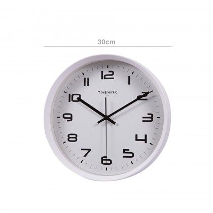 Relógio Parede Timemark Redondo Sortido Branco / Preto 30cm Relógio Parede Timemark Redondo Sortido Branco / Preto 30cm