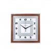 Relgio Parede Timemark Quadrado Castanho 30X30cm