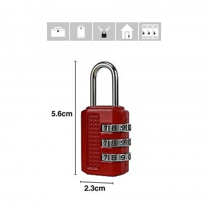 Cadeado com Código Security 23X56mm Cadeado com Código Security 23X56mm