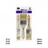 Pincel Madeira Brico 25-40-50mm Pack 3