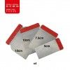 Esptula Inox 5/7.5/10/12cm Pack 4