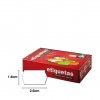Rolo Etiquetas Branco 26X16mm Pack 8