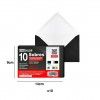 Envelope Preto 9X14cm Pack 10
