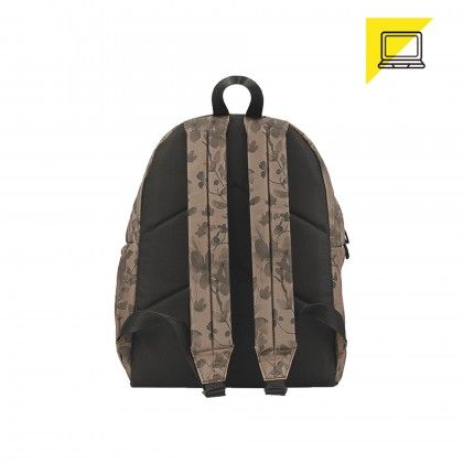 Mochila Pc Cl�ssica Gv229 Floral Taupe L14