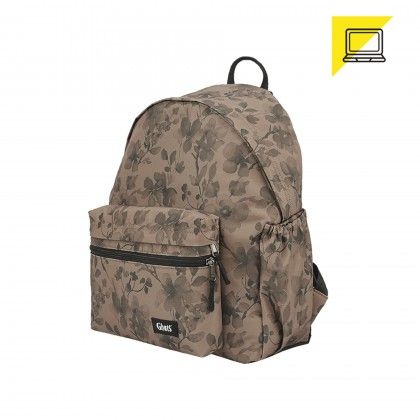 Mochila Pc Cl�ssica Gv229 Floral Taupe L14