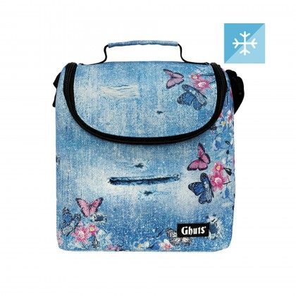 Lancheira Grande Gh152 Denim Trend 22X23.5X13.5cm