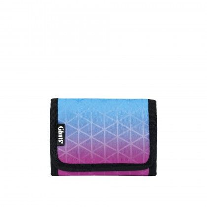 Carteira Velcro Gh113 Pinkblue 12.5X9X1.5cm Carteira Velcro Gh113 Pinkblue 12.5X9X1.5cm