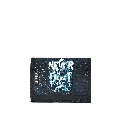 Carteira Velcro Gh113 Never Quit 12.5X9X1.5cm Carteira Velcro Gh113 Never Quit 12.5X9X1.5cm