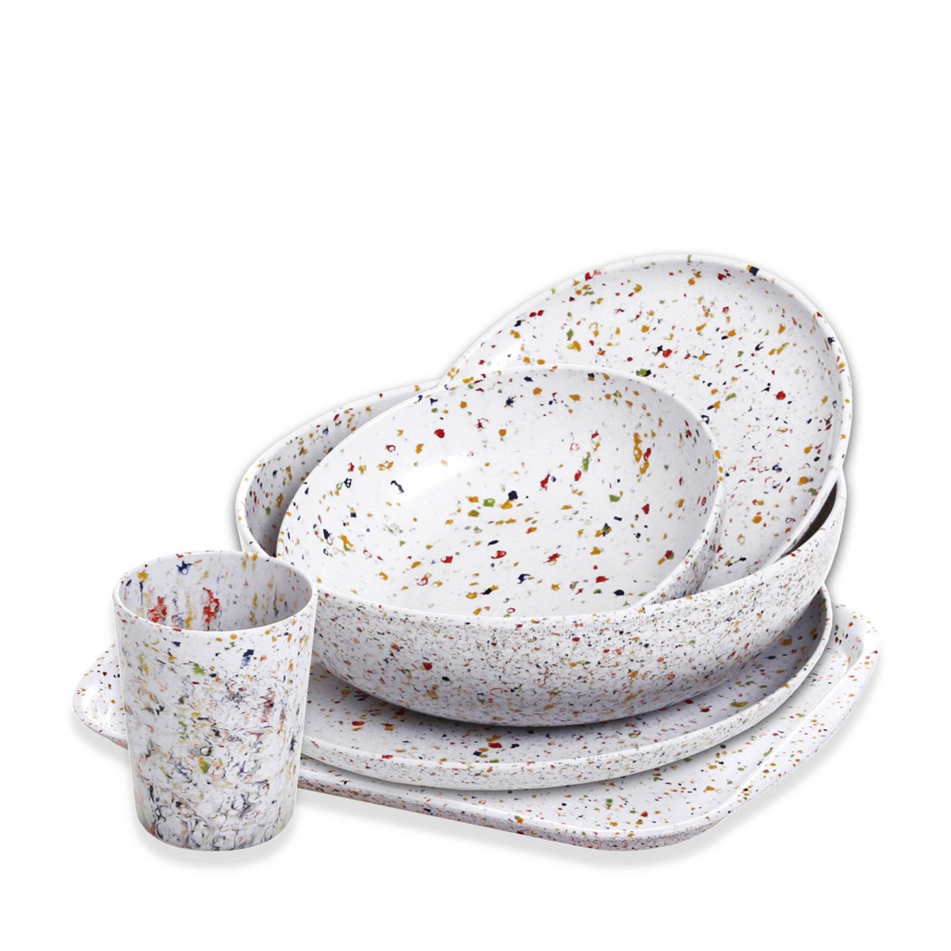 Tabuleiro Happy Line Melamina 37.5X26.5cm