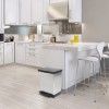 Balde Lixo com Pedal Cinza Metalizado 25L / 33.5X31X42CM