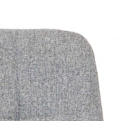 Cadeira Almofadada Cinza 53X45X89cm