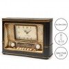 Relgio Rdio Timemark Plstico Castanho 24X17X8cm