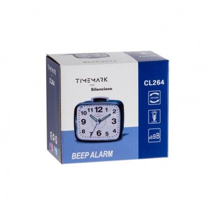 Despertador Timemark Analogico Pl�stico Multicor 10X9X6cm