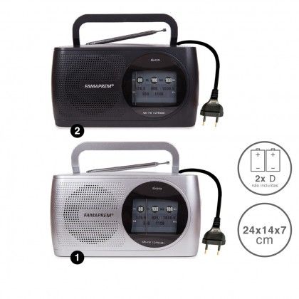 Radio Kooltech Analogico Plstico Multicor 24X14X7cm