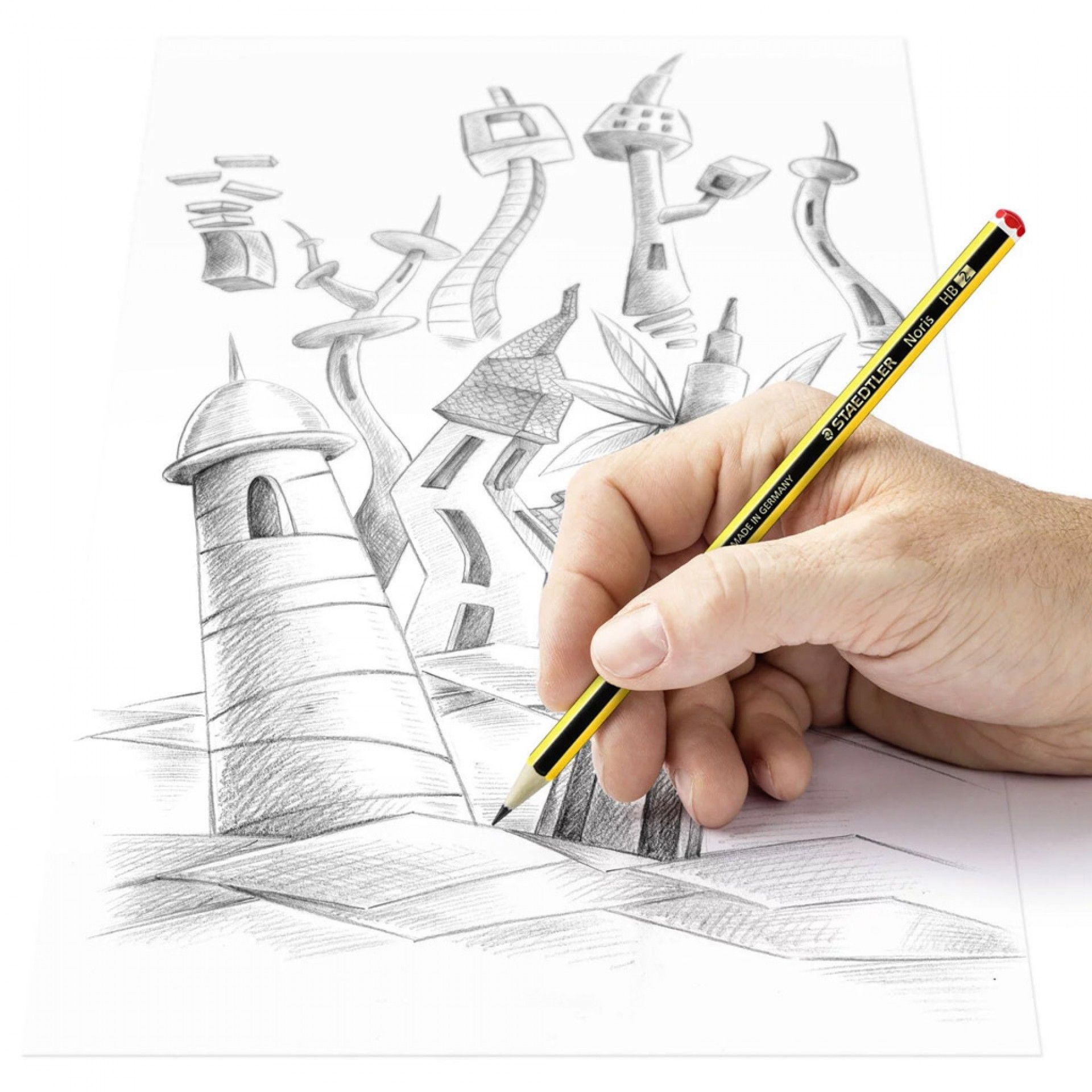 Lápis Grafite Staedtler Noris 2B/2XHB/2H Pack 4