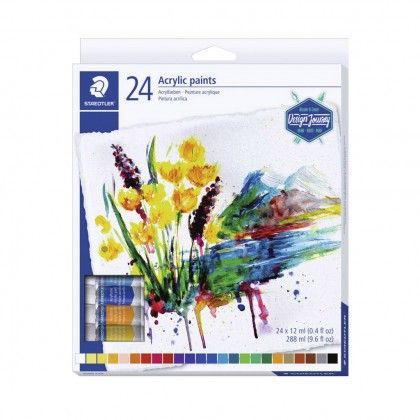 Tinta Acr�lica Staedtler 24 Cores 12ml