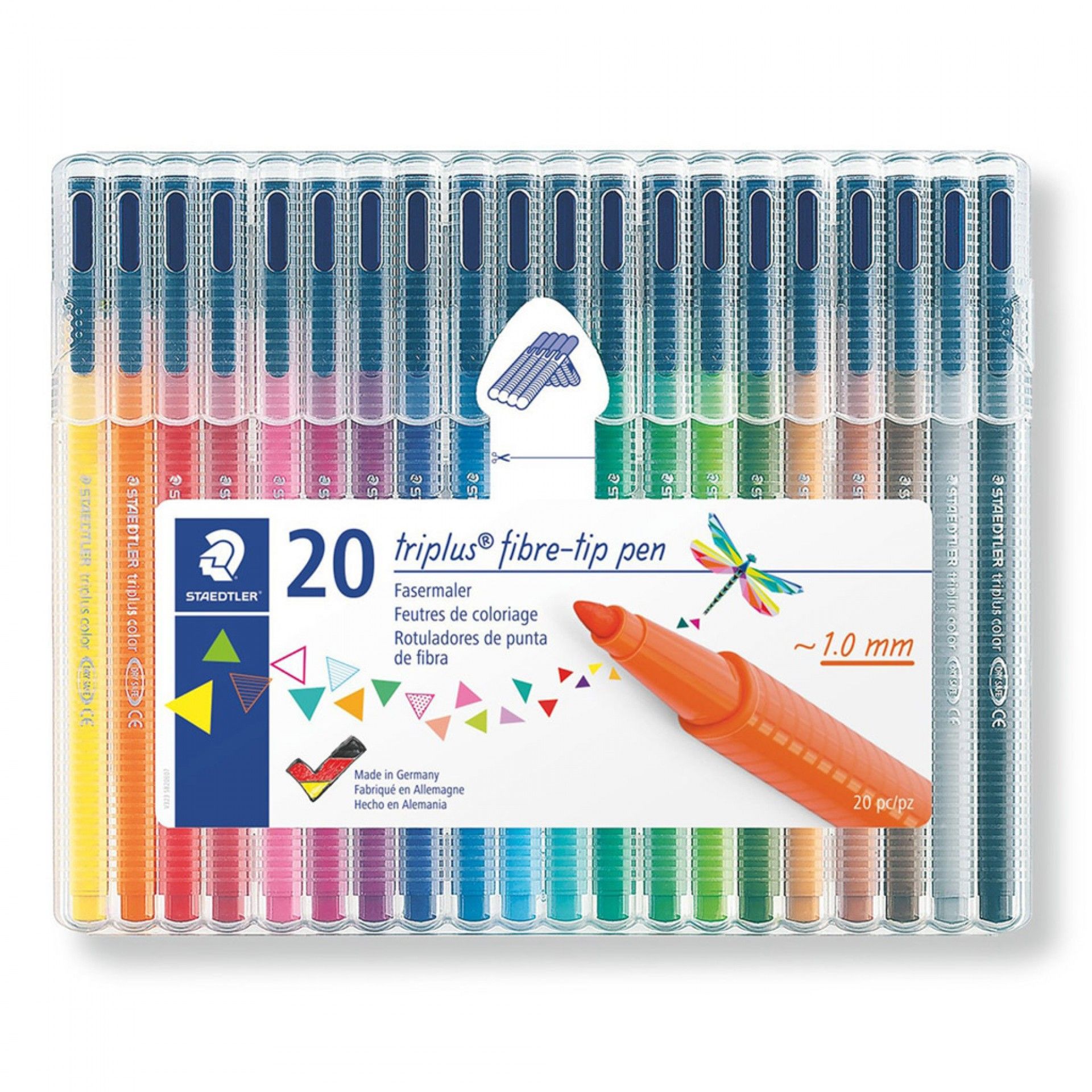 Caneta Ponta Fibra Staedtler 20 Cores 1mm