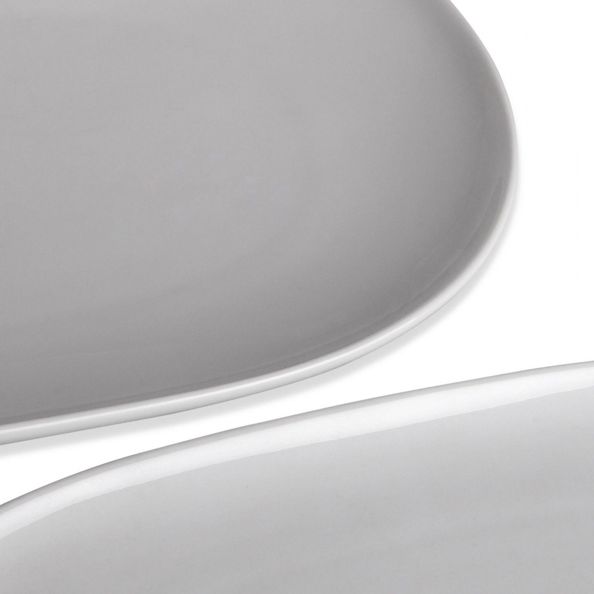 Travessa Porcelana Roma Branco 40X22X2.8cm