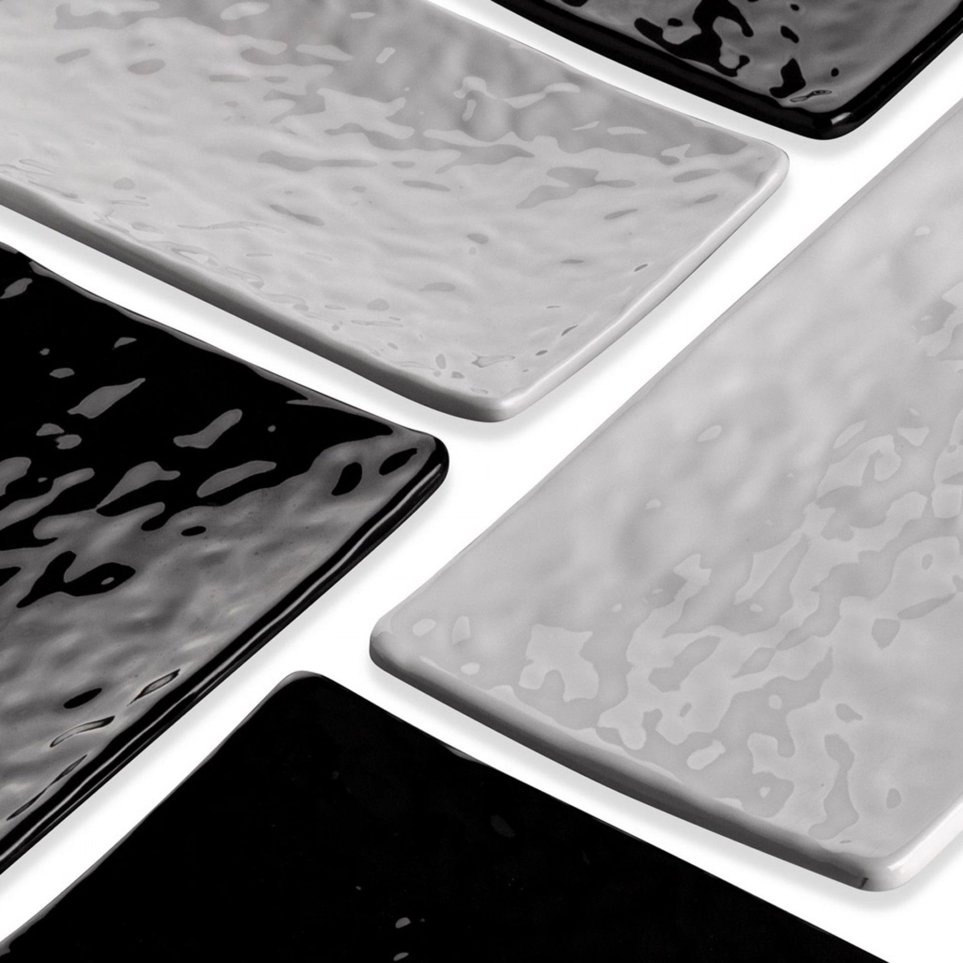 Bandeja Melamina Mamba Branco 40.5X13.3X2.3cm