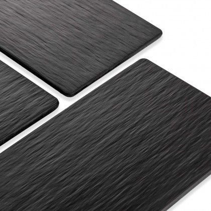 Bandeja Melamina Africa Preto 37X18X0.7cm Bandeja Melamina Africa Preto 37X18X0.7cm