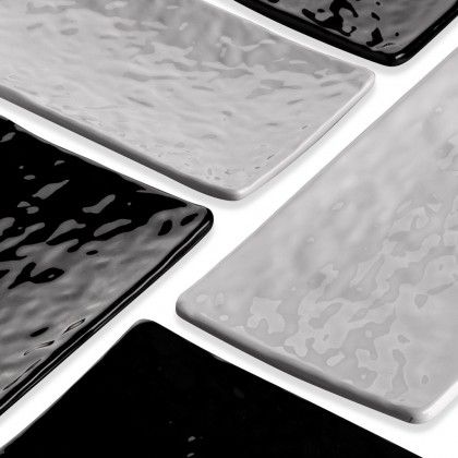 Bandeja Melamina Mamba Branco 40.5X13.3X2.3cm Bandeja Melamina Mamba Branco 40.5X13.3X2.3cm