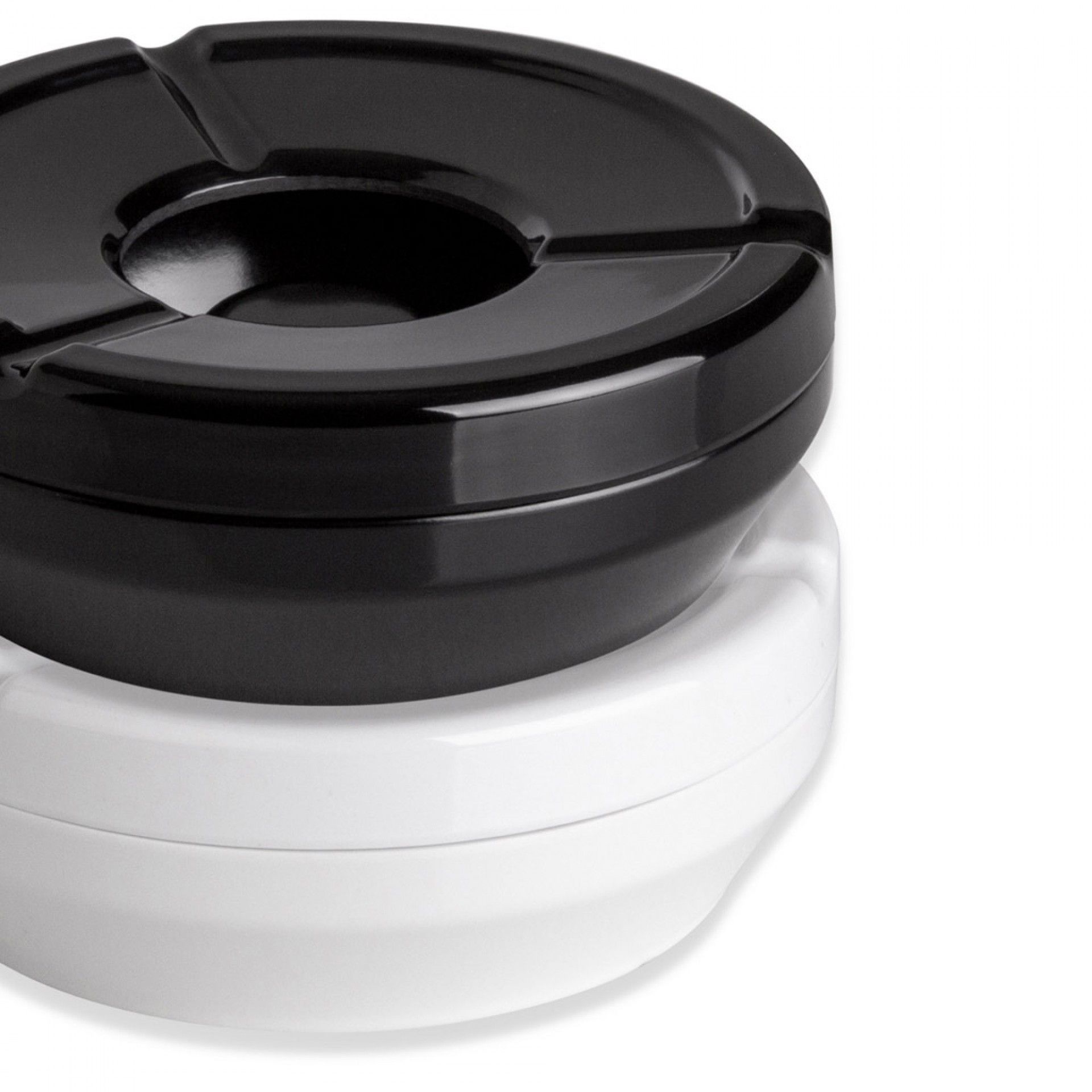 Cinzeiro de Água Melamina Rond Branco 12.3X4.5cm