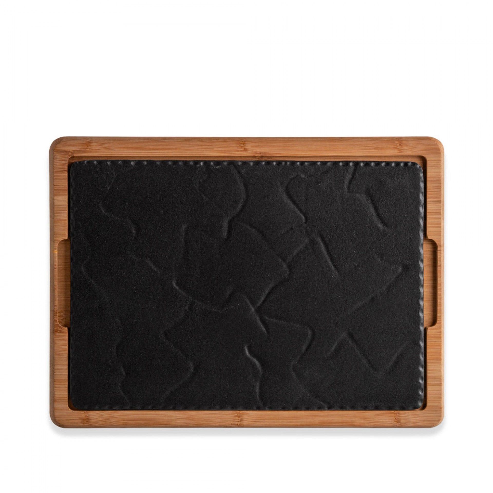 GOURMAND SUPORTE BAMBU + BASE FERRO 38X28X2CM B941022