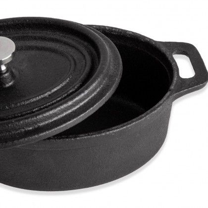 Caarola Ferro Gourmand Oval Preto 12.5X9X6cm