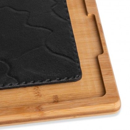 GOURMAND SUPORTE BAMBU + BASE FERRO 34X34X2CM  B839034