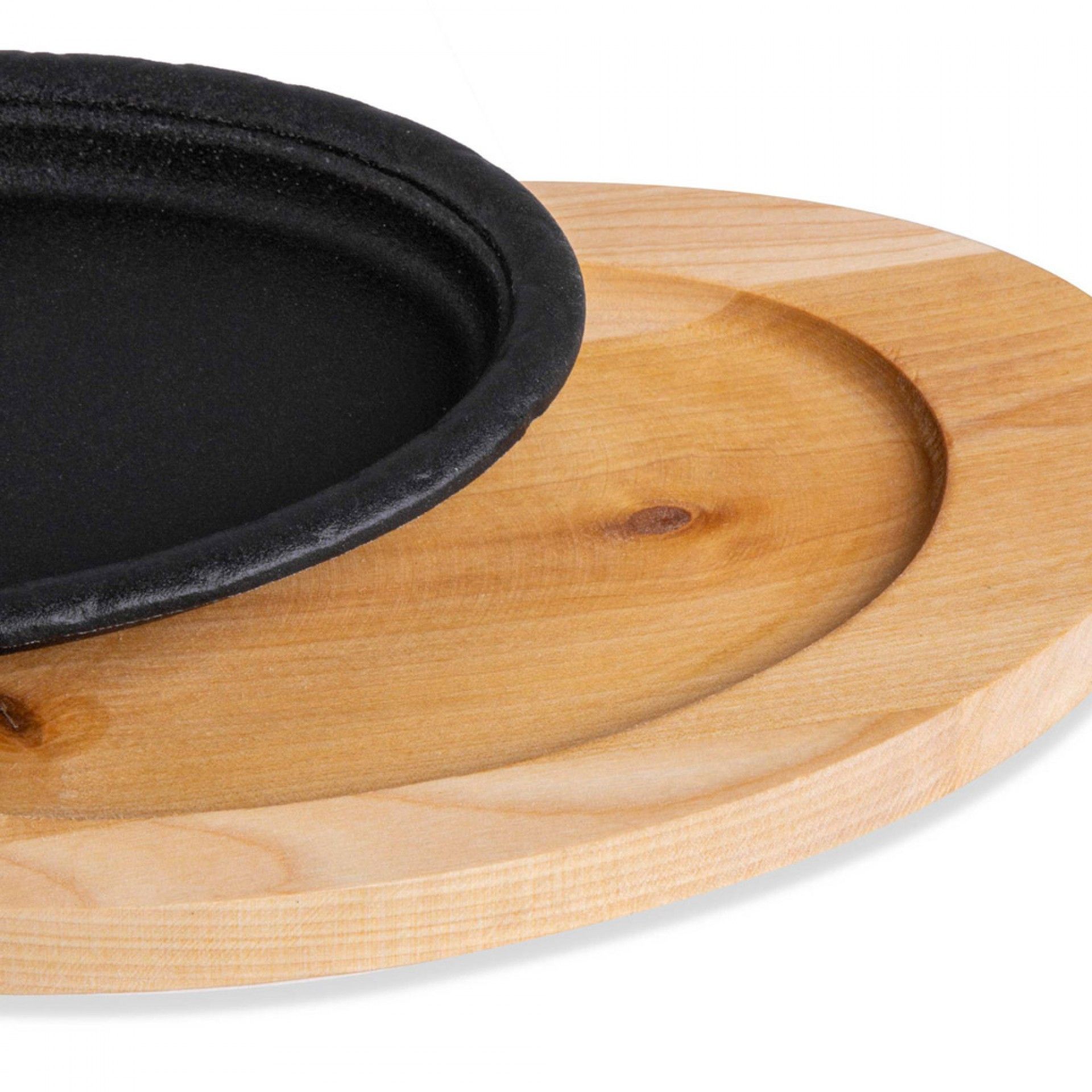 Suporte Bambu + Base Ferro Gourmand Preto 19X12cm