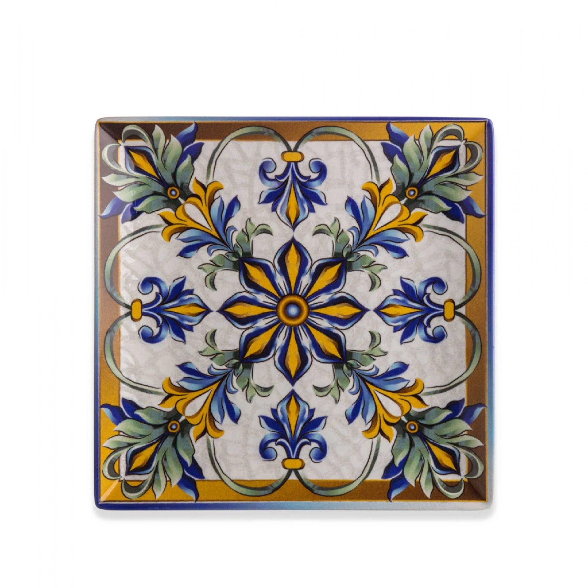 Prato Bizancio Porcelana Multicor 24X24X2cm