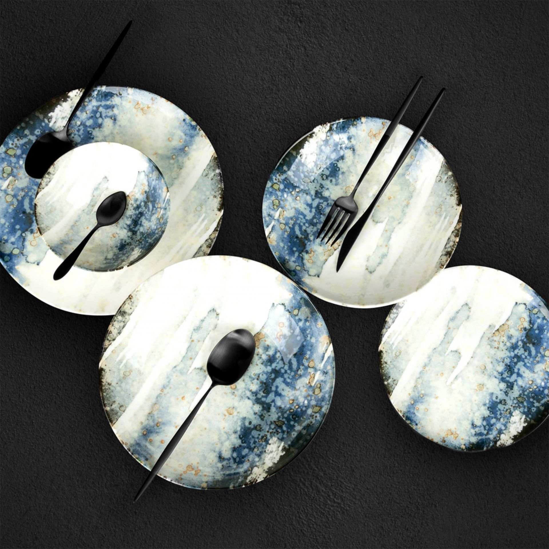 Taça Catay Azul 38cl 14X5cm