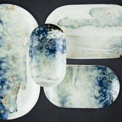 Bandeja Catay Oval Azul 30X17.5X2.8cm Bandeja Catay Oval Azul 30X17.5X2.8cm