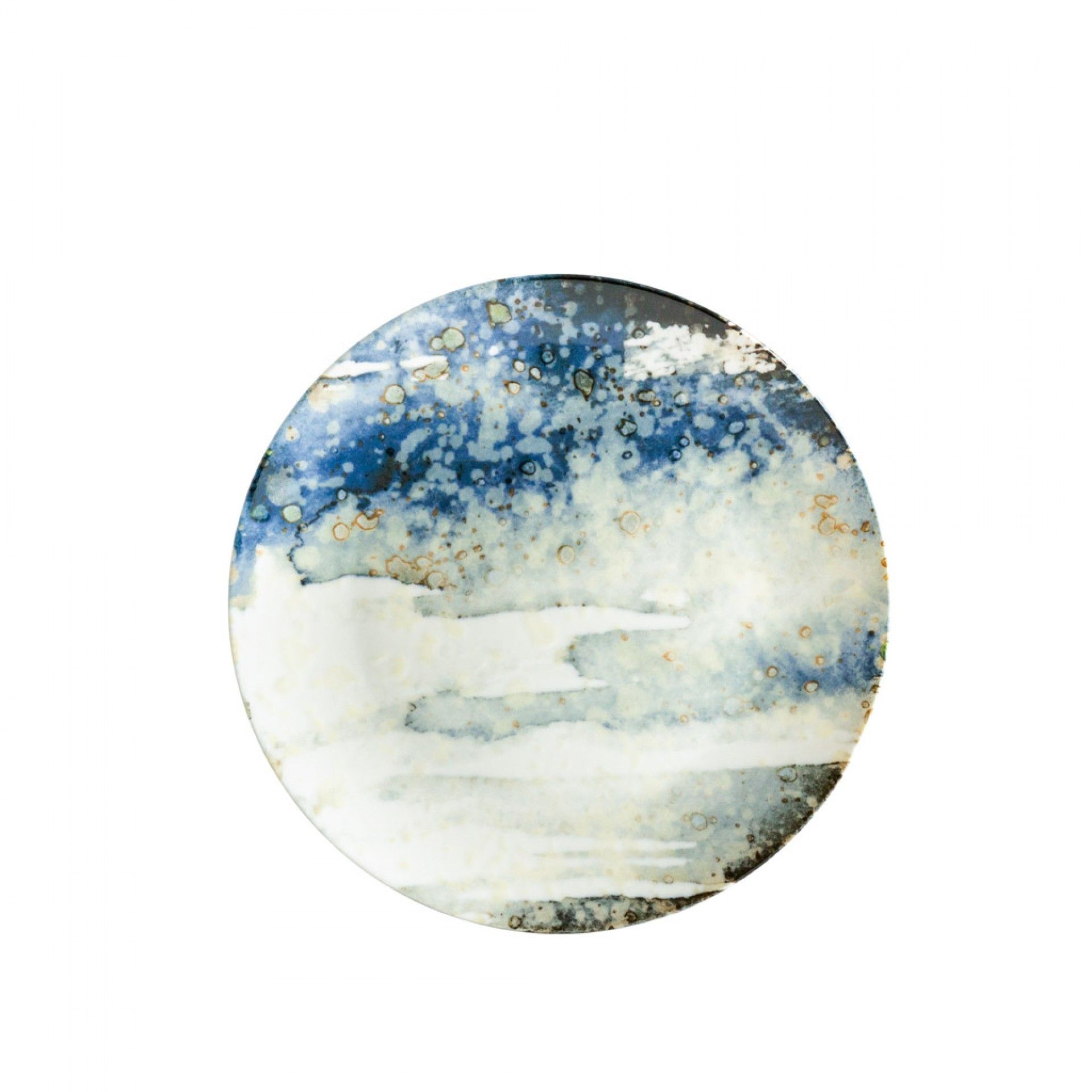 Prato Porcelana Catay Raso Azul 25cm