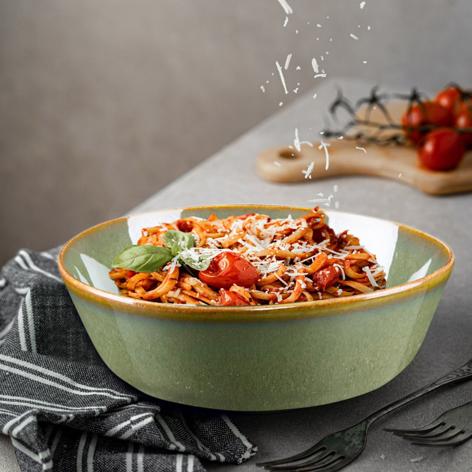 Tigela Porcelana Duomo Verde 45cl 15X5.5cm