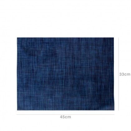 Individual Pvc 45X33cm Azul
