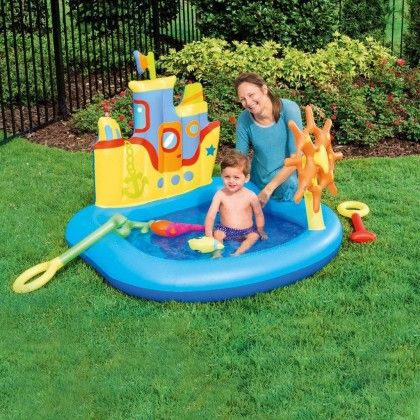 Piscina Infantil Barco com Acessrios 140X130X104CM