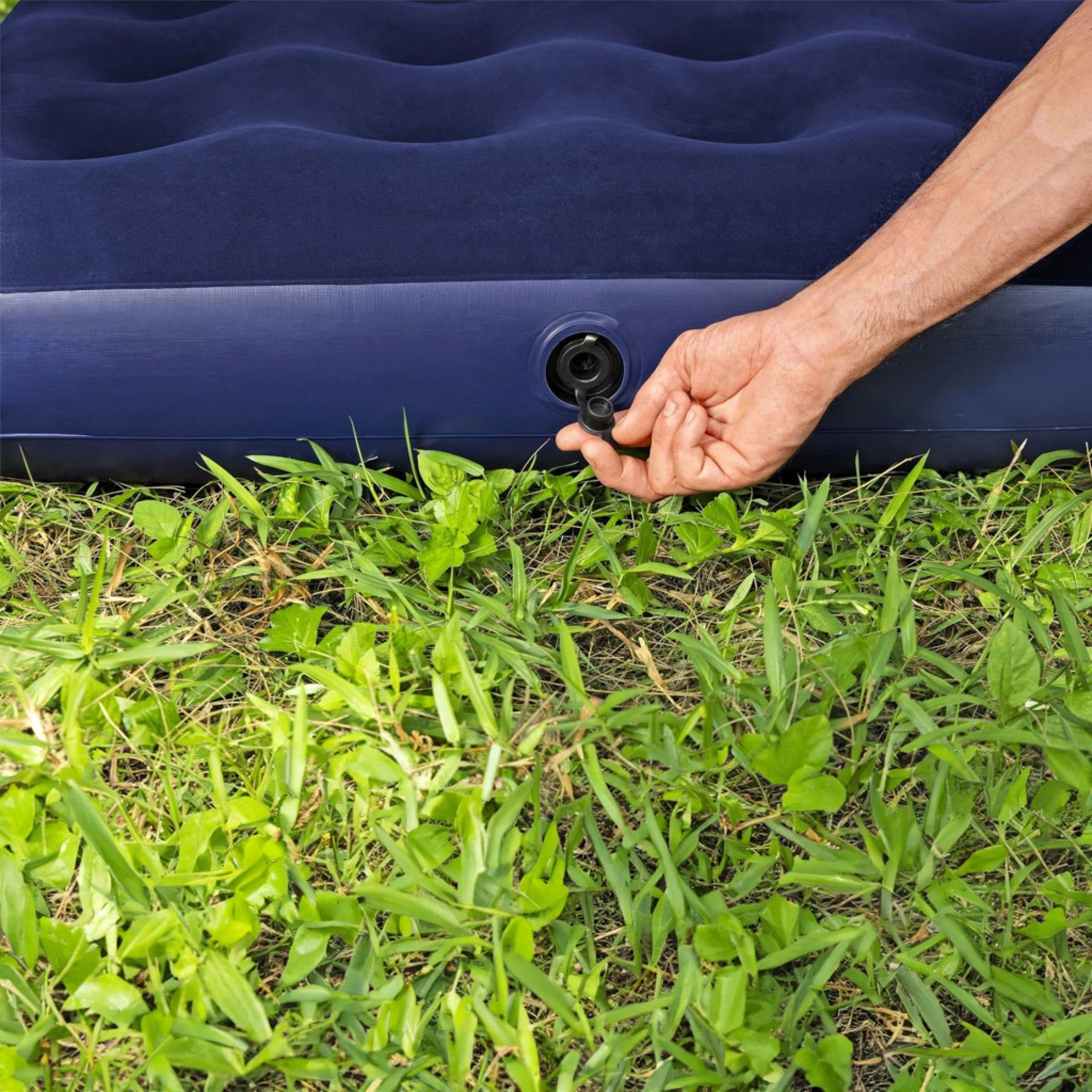 Colchão Ar Insuflável Individual Bestway Azul 150kg 188X99X22cm