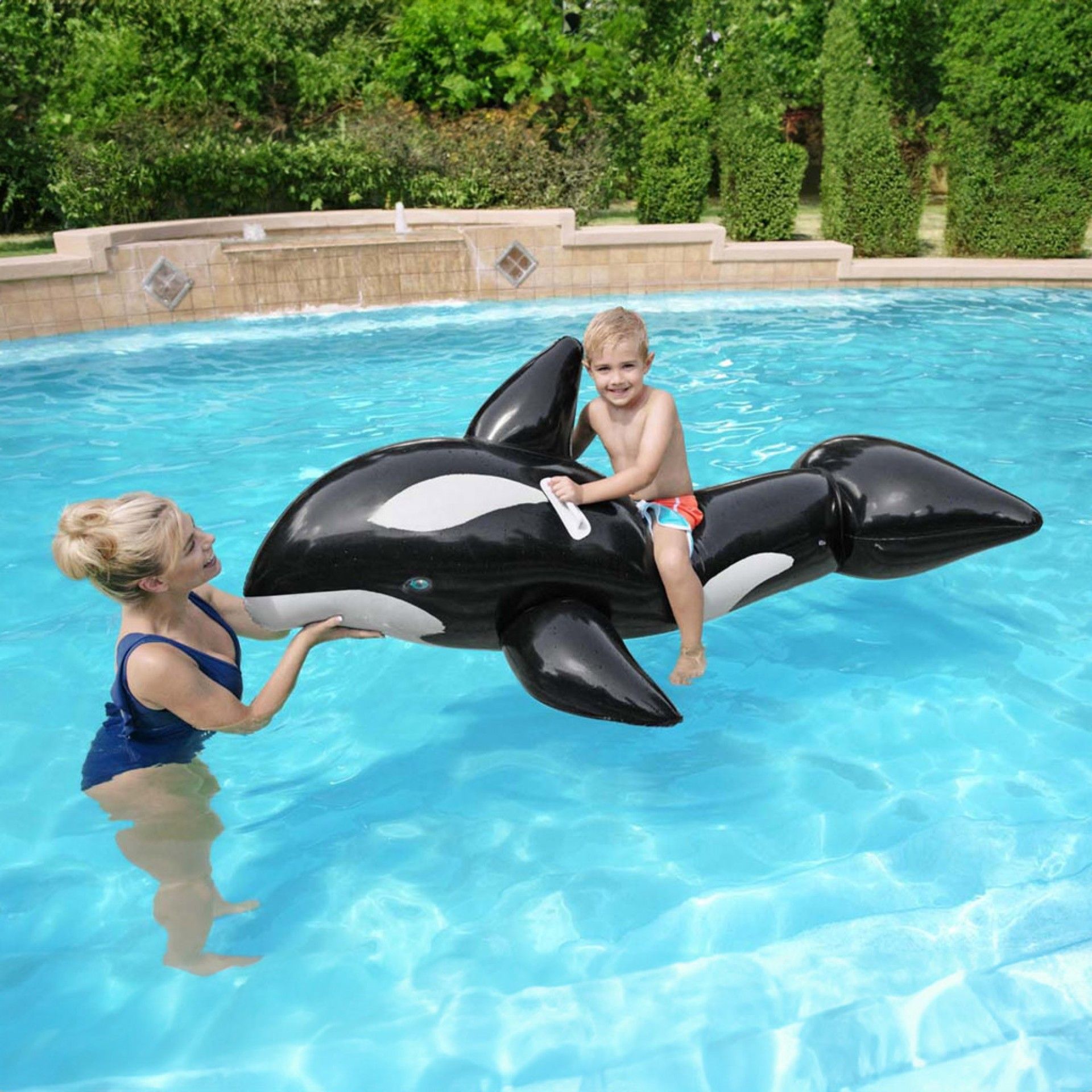 Boia Natação Ar Insuflável Orca 203X102cm