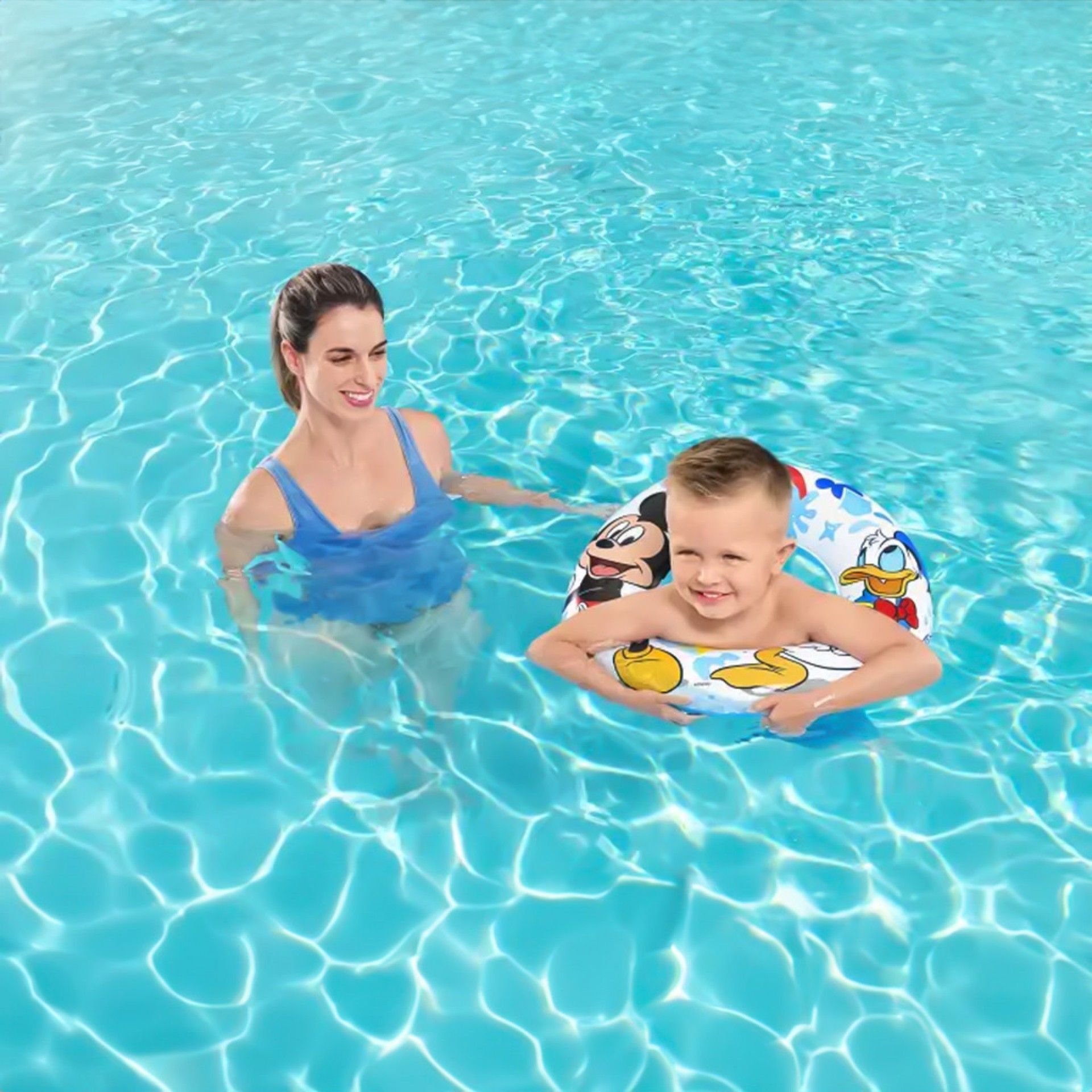 Boia Flutuador Natação Ar Insuflável Mickey 56cm