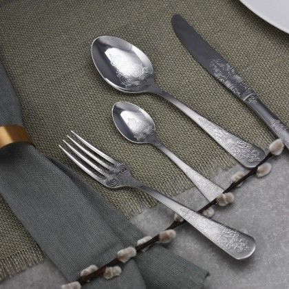 Colher Inox Antique Mesa 3mm