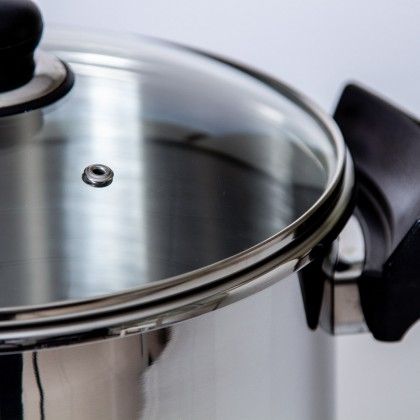 Panela Press�o Inox Ovni Redonda 8L 24X18.5cm