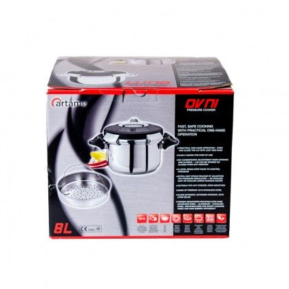 Panela Press�o Inox Ovni Redonda 8L 24X18.5cm