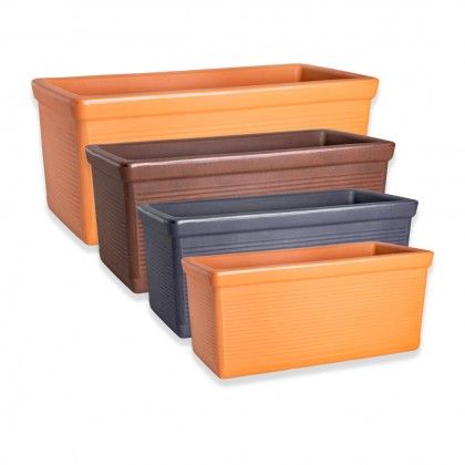 Floreira Plstica Millerigue Terracota N.80 82X35X34cm