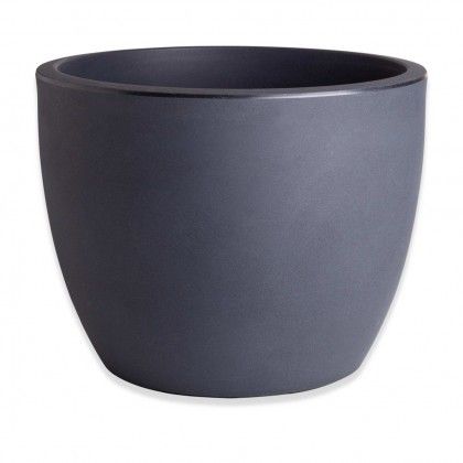 Vaso Plstico Tulipa Redondo Preto N.60 60X50cm