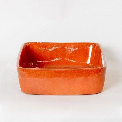 Assadeira Barro Liso Retangular N.00 19.5X13.5X6cm Assadeira Barro Liso Retangular N.00 19.5X13.5X6cm