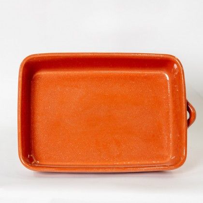 Assadeira Barro Liso Retangular N.00 19.5X13.5X6cm Assadeira Barro Liso Retangular N.00 19.5X13.5X6cm