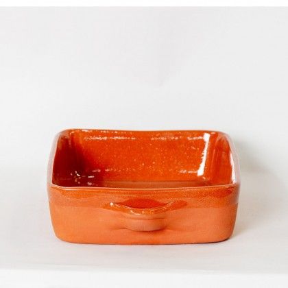 Assadeira Barro Liso Retangular N.00 19.5X13.5X6cm Assadeira Barro Liso Retangular N.00 19.5X13.5X6cm